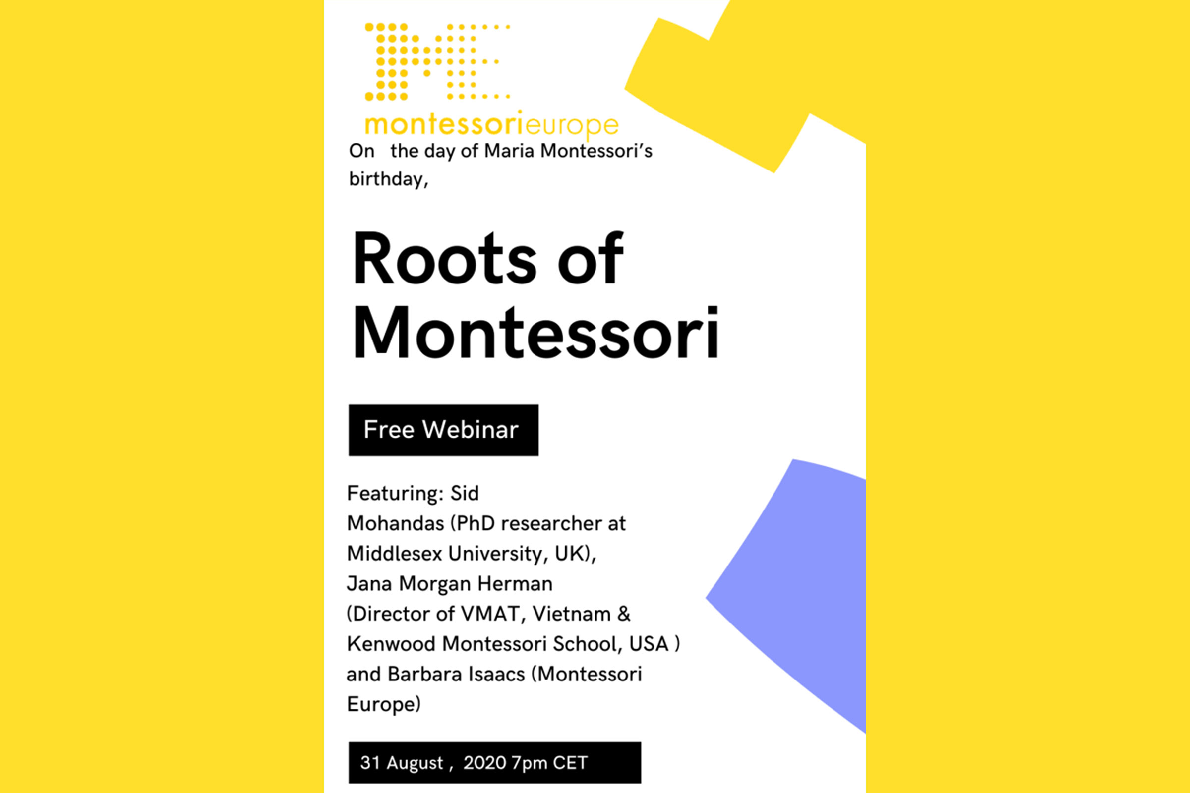 Roots of Montessori Flyer