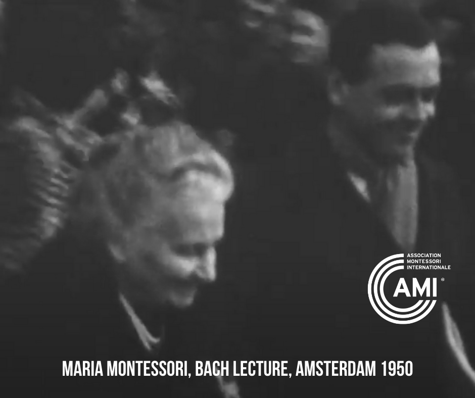 Maria Montessori and Mario Montessori 1950 Bach, Amsterdam