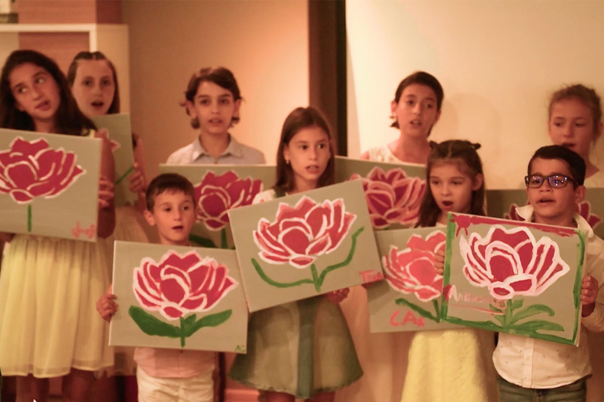 Children from Montessori School of Varna, Bulgaria