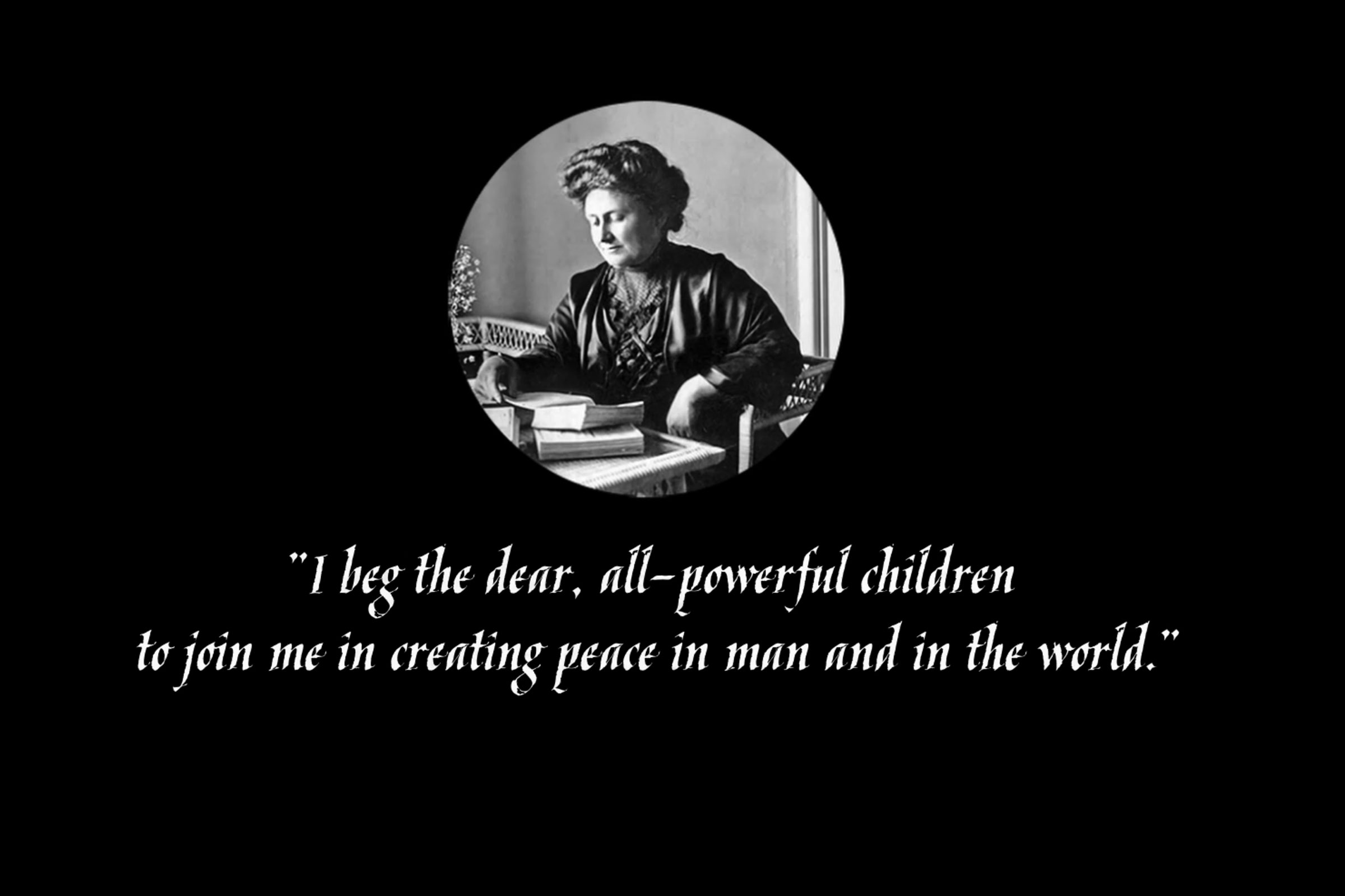 Maria Montessori Quote